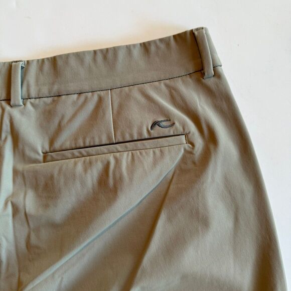 KJUS Ike Performance Golf Pants Men's Size 38x32 Chino 5-Pocket Tan Khaki - Picture 4 of 10